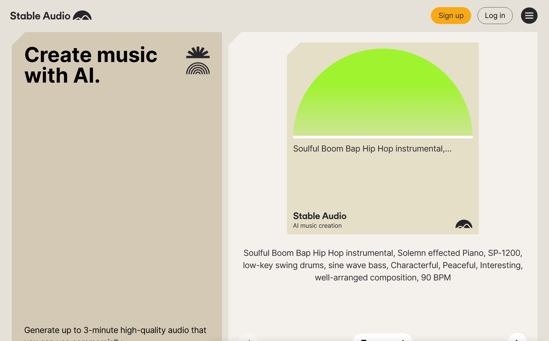 StableAudio screenshot